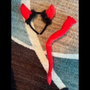 Devil headband and tail